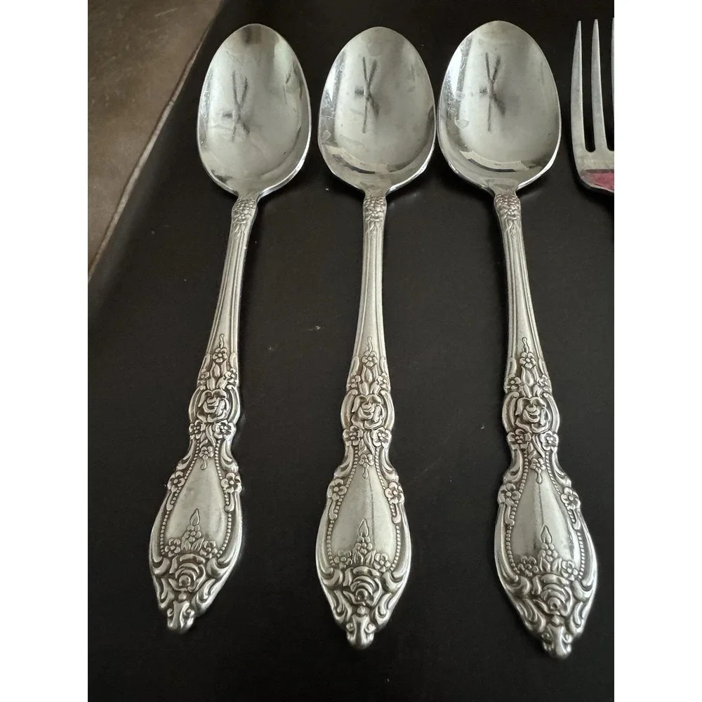 Oneida WORDSWORTH Stainless Flatware‎ 9 Pieces Spoon Fork Knife